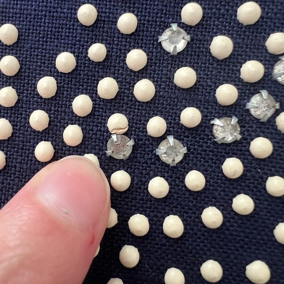 Vintage Handbag 40s 50s Bags by Edwards Blue Top Handle Studded Mexican Purse - Picture 17 of 17